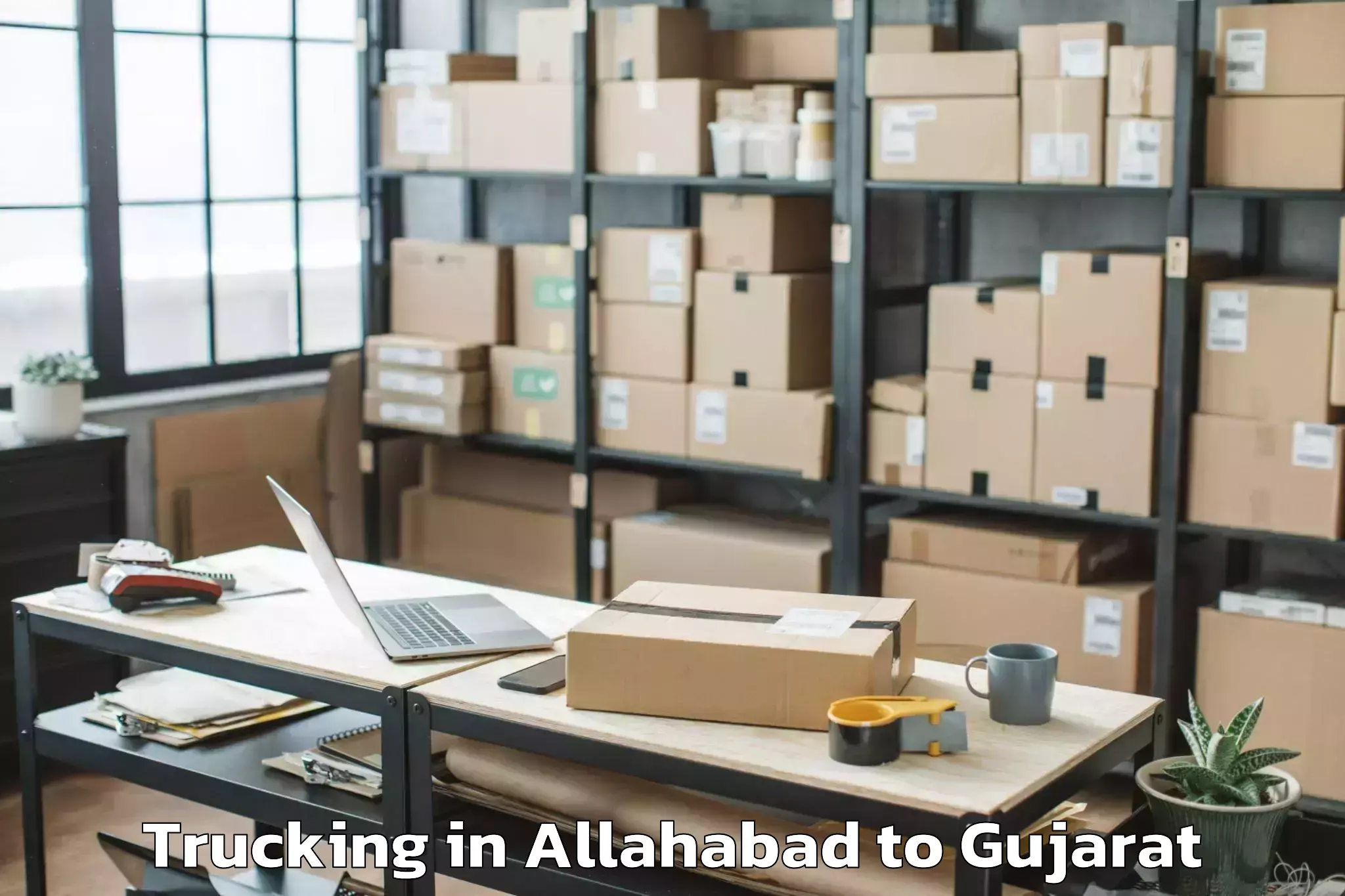 Quality Allahabad to Vapi Trucking